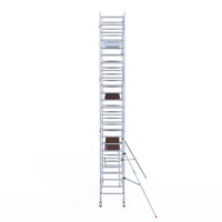 Euroscaffold Rolsteiger Professional 90 x 305 x 8,2m werkhoogte + enkelzijdige voorloopleuningen
