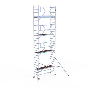 Euroscaffold Rolsteiger Professional 90 x 250 x 9,2m werkhoogte + enkelzijdige voorloopleuningen Rolsteiger Professional 90 x 250 x 9,2m werkhoogte + enkelzijdige voorloopleuningen