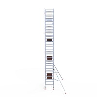 Euroscaffold Rolsteiger Professional carbondeck 90 x 250 x 9,2m werkhoogte + enkelzijdige voorloopleuningen Euroscaffold Rolsteiger Professional carbondeck 90 x 250 x 9,2m werkhoogte + enkelzijdige voorloopleuningen