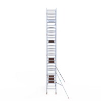 Euroscaffold Rolsteiger Professional 90 x 305 x 9,2m werkhoogte + enkelzijdige voorloopleuningen
