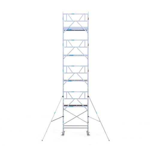 Euroscaffold Rolsteiger Professional carbondeck 90 x 190 x 10,2m werkhoogte + enkelzijdige voorloopleuningen