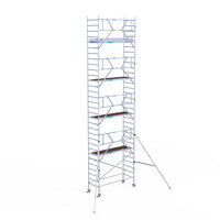 Euroscaffold Rolsteiger Professional 90 x 250 x 10,2m werkhoogte + enkelzijdige voorloopleuningen