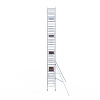 Euroscaffold Rolsteiger Professional 90 x 250 x 10,2m werkhoogte + enkelzijdige voorloopleuningen