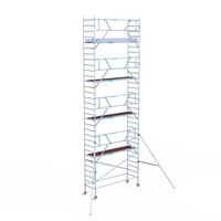 Euroscaffold Rolsteiger Professional 90 x 305 x 10,2m werkhoogte + enkelzijdige voorloopleuningen
