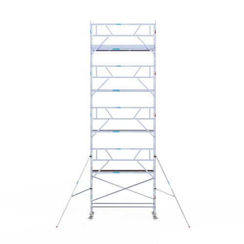 Rolsteiger Professional carbondeck 90 x 305 x 10,2m werkhoogte + enkelzijdige voorloopleuningen Euroscaffold Rolsteiger Professional carbondeck 90 x 305 x 10,2m werkhoogte + enkelzijdige voorloopleuningen