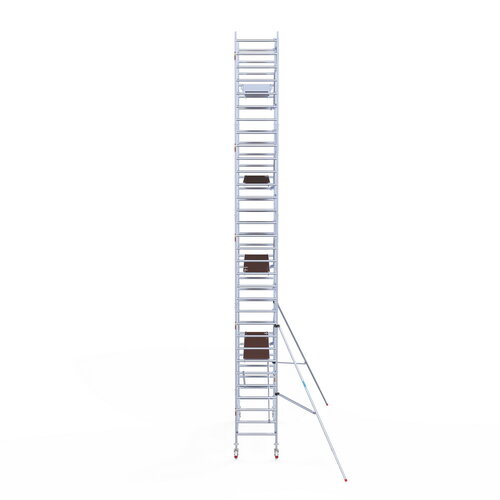 Rolsteiger Professional carbondeck 90 x 305 x 10,2m werkhoogte + enkelzijdige voorloopleuningen Euroscaffold Rolsteiger Professional carbondeck 90 x 305 x 10,2m werkhoogte + enkelzijdige voorloopleuningen