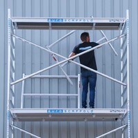 Euroscaffold Basis rolsteiger 75 x 190 x 9,2m werkhoogte