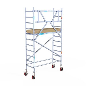 Euroscaffold Basis rolsteiger 75 x 190 x 4,2m werkhoogte met lichtgewicht platform Basis rolsteiger 75 x 190 x 4,2m werkhoogte met lichtgewicht platform