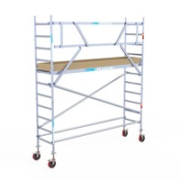 Euroscaffold Basis rolsteiger 75 x 305 x 4,2m werkhoogte met lichtgewicht platform