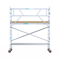 Euroscaffold Basis rolsteiger 75 x 305 x 4,2m werkhoogte met lichtgewicht platform