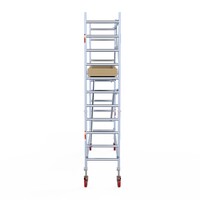 Euroscaffold Basis rolsteiger 75 x 305 x 4,2m werkhoogte met lichtgewicht platform