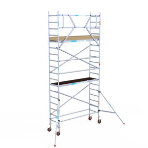 Euroscaffold Basis rolsteiger 75 x 250 x 6,2m werkhoogte met lichtgewicht platform Basis rolsteiger 75 x 250 x 6,2m werkhoogte met lichtgewicht platform