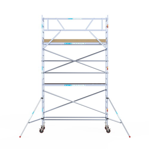 Euroscaffold Basis rolsteiger 75 x 305 x 6,2m werkhoogte met lichtgewicht platform