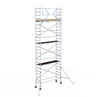 Euroscaffold Basis rolsteiger 75 x 250 x 8,2m werkhoogte met lichtgewicht platform