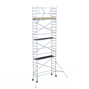 Euroscaffold Basis rolsteiger 75 x 250 x 8,2m werkhoogte met lichtgewicht platform Basis rolsteiger 75 x 250 x 8,2m werkhoogte met lichtgewicht platform