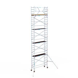 Euroscaffold Basis rolsteiger 75 x 250 x 10,2m werkhoogte met lichtgewicht platform Basis rolsteiger 75 x 250 x 10,2m werkhoogte met lichtgewicht platform