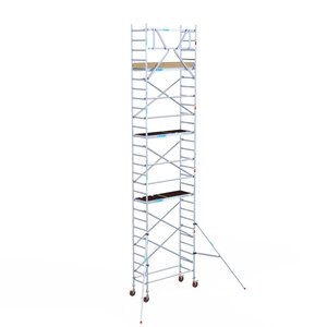 Euroscaffold Basis rolsteiger 75 x 190 x 9,2m werkhoogte met lichtgewicht platform Basis rolsteiger 75 x 190 x 9,2m werkhoogte met lichtgewicht platform