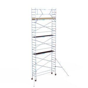 Euroscaffold Basis rolsteiger 75 x 305 x 9,2m werkhoogte met lichtgewicht platform Basis rolsteiger 75 x 305 x 9,2m werkhoogte met lichtgewicht platform