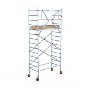 Euroscaffold Basis rolsteiger 90 x 190 x 5,2m werkhoogte met lichtgewicht platform Basis rolsteiger 90 x 190 x 5,2m werkhoogte met lichtgewicht platform