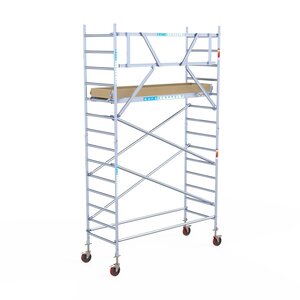 Euroscaffold Basis rolsteiger 90 x 250 x 5,2m werkhoogte met lichtgewicht platform Basis rolsteiger 90 x 250 x 5,2m werkhoogte met lichtgewicht platform
