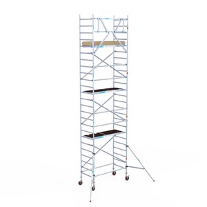 Euroscaffold Basis rolsteiger 90 x 190 x 8,2m werkhoogte met lichtgewicht platform Basis rolsteiger 90 x 190 x 8,2m werkhoogte met lichtgewicht platform
