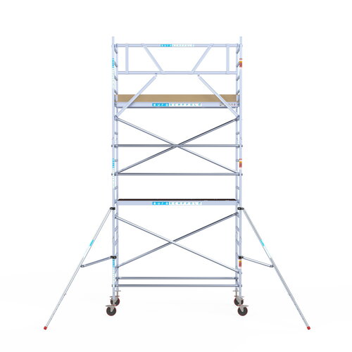 Euroscaffold Basis rolsteiger 90 x 250 x 6,2m werkhoogte met lichtgewicht platform