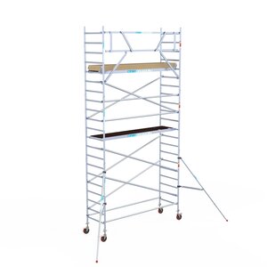 Euroscaffold Basis rolsteiger 90 x 305 x 7,2m werkhoogte met lichtgewicht platform Basis rolsteiger 90 x 305 x 7,2m werkhoogte met lichtgewicht platform