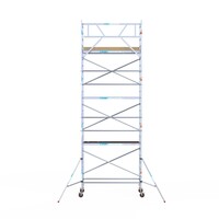 Euroscaffold Basis rolsteiger 90 x 250 x 8,2m werkhoogte met lichtgewicht platform Euroscaffold Basis rolsteiger 90 x 250 x 8,2m werkhoogte met lichtgewicht platform