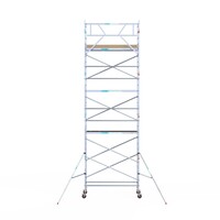 Euroscaffold Basis rolsteiger 90 x 250 x 9,2m werkhoogte met lichtgewicht platform Euroscaffold Basis rolsteiger 90 x 250 x 9,2m werkhoogte met lichtgewicht platform