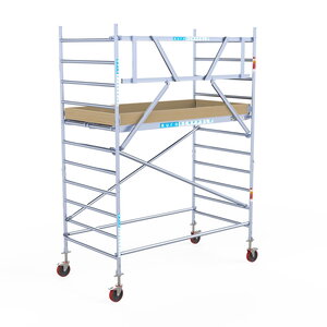 Euroscaffold Basis rolsteiger 135 x 250 x 4,2m werkhoogte met lichtgewicht platform Basis rolsteiger 135 x 250 x 4,2m werkhoogte met lichtgewicht platform