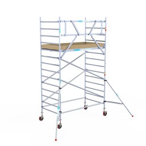 Euroscaffold Basis rolsteiger 135 x 250 x 5,2m werkhoogte met lichtgewicht platform Basis rolsteiger 135 x 250 x 5,2m werkhoogte met lichtgewicht platform