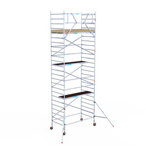 Euroscaffold Basis rolsteiger 135 x 250 x 8,2m werkhoogte met lichtgewicht platform Basis rolsteiger 135 x 250 x 8,2m werkhoogte met lichtgewicht platform