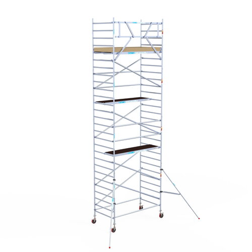 Basis rolsteiger 135 x 250 x 9,2m werkhoogte met lichtgewicht platform Euroscaffold Basis rolsteiger 135 x 250 x 9,2m werkhoogte met lichtgewicht platform