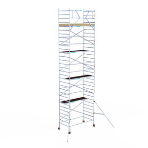 Euroscaffold Basis rolsteiger 135 x 250 x 10,2m werkhoogte met lichtgewicht platform Basis rolsteiger 135 x 250 x 10,2m werkhoogte met lichtgewicht platform