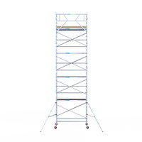 Euroscaffold Basis rolsteiger 135 x 250 x 10,2m werkhoogte met lichtgewicht platform Euroscaffold Basis rolsteiger 135 x 250 x 10,2m werkhoogte met lichtgewicht platform