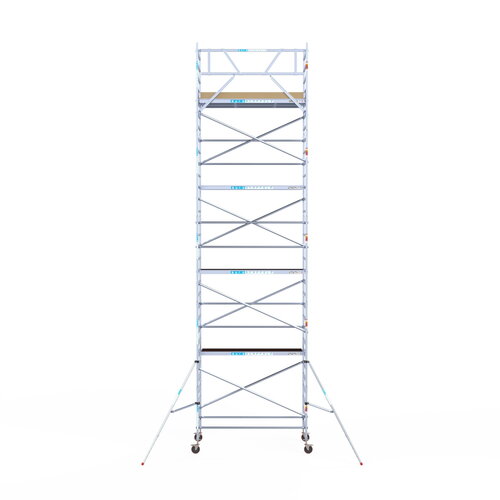 Basis rolsteiger 135 x 250 x 10,2m werkhoogte met lichtgewicht platform Euroscaffold Basis rolsteiger 135 x 250 x 10,2m werkhoogte met lichtgewicht platform