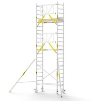 Panthera Panthera PRO met enkele voorloopleuning 75x185x7,2m werkhoogte carbon vloer