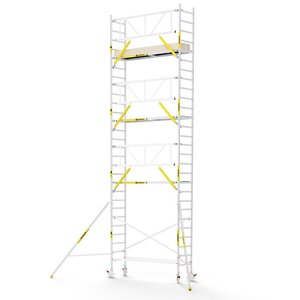 MAANDDEAL: Panthera PRO met enkele voorloopleuning 75x245x9,2m werkhoogte carbon vloer