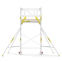 Panthera Panthera PRO met dubbele voorloopleuning 75x185x5,2m werkhoogte carbon vloer