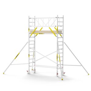 MAANDDEAL: Panthera PRO met dubbele voorloopleuning 75x245x5,2m werkhoogte carbon vloer