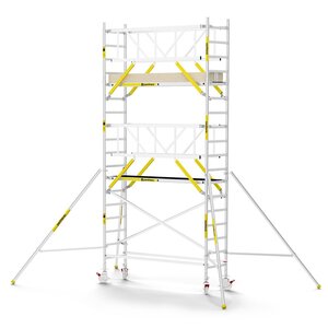 MAANDDEAL: Panthera PRO met dubbele voorloopleuning 75x245x6,2m werkhoogte carbon vloer