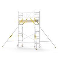 Panthera Panthera PRO met dubbele voorloopleuning 90x245x5,2m werkhoogte carbon vloer