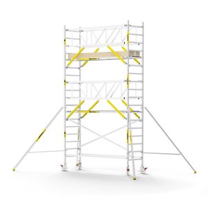 Panthera PRO met dubbele voorloopleuning 90x305x6,2m werkhoogte carbon vloer