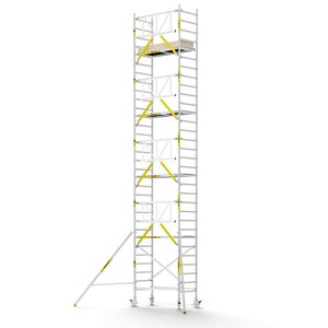 MAANDDEAL: Panthera PRO met enkele voorloopleuning 90x185x10,2m werkhoogte carbon vloer