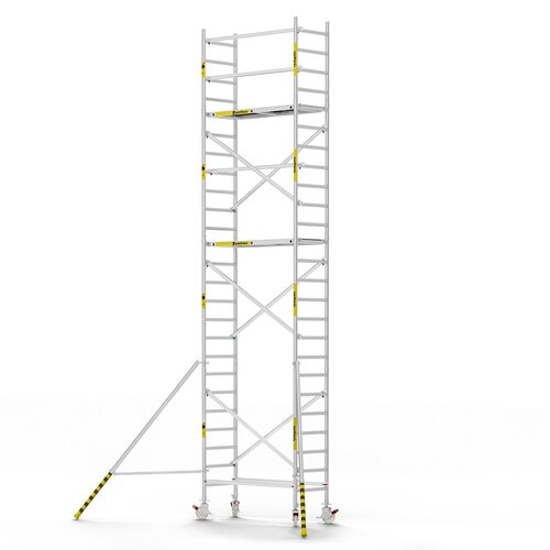 Panthera Basic geschoord rolsteiger 75x185x8,2m werkhoogte Panthera Panthera Basic geschoord rolsteiger 75x185x8,2m werkhoogte