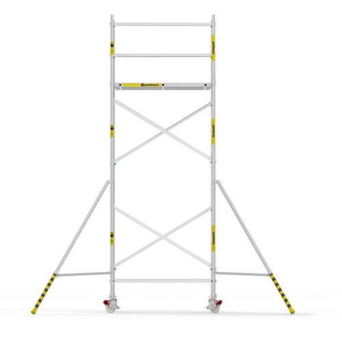 Panthera Basic geschoord rolsteiger 135x185x6,2m werkhoogte Panthera Panthera Basic geschoord rolsteiger 135x185x6,2m werkhoogte