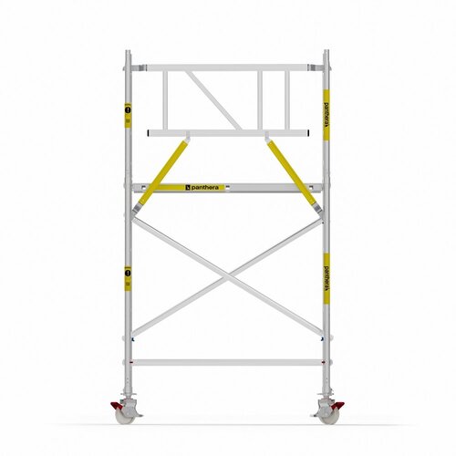 Panthera Basic met voorloopleuning rolsteiger 75x185x4,2m werkhoogte Panthera Panthera Basic met voorloopleuning rolsteiger 75x185x4,2m werkhoogte