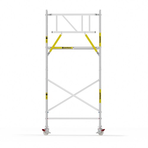 Panthera Basic met voorloopleuning rolsteiger 75x185x5,2m werkhoogte Panthera Panthera Basic met voorloopleuning rolsteiger 75x185x5,2m werkhoogte