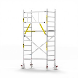 Panthera Panthera Basic met voorloopleuning rolsteiger carbon vloer 75x185x4,2m werkhoogte Panthera Basic met voorloopleuning rolsteiger carbon vloer 75x185x4,2m werkhoogte