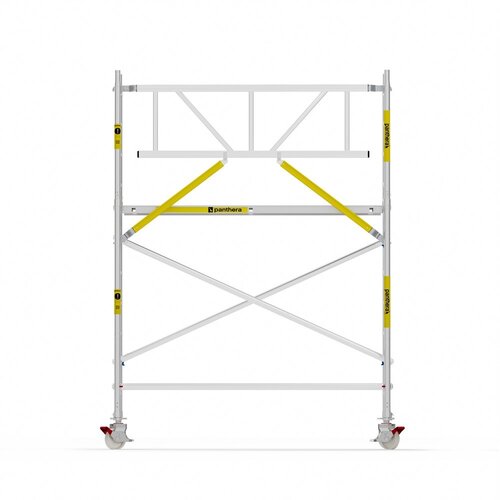 Panthera Basic met voorloopleuning rolsteiger carbon vloer 75x245x4,2m werkhoogte Panthera Panthera Basic met voorloopleuning rolsteiger carbon vloer 75x245x4,2m werkhoogte